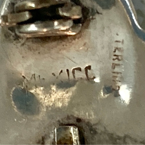 Sterling Mayan black, onyx pin - Picture 2 of 3